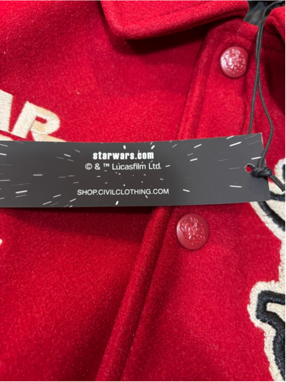 Civil Regime x Star Wars “Blooming Through Chaos” Varsity Jacket Medium - Picture 4 of 8